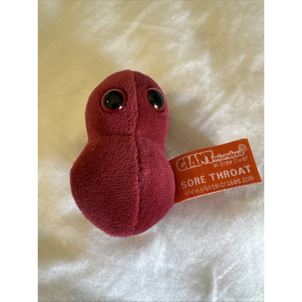 Giant Microbes Stuffed Plush - Sore Throat - Science Toy